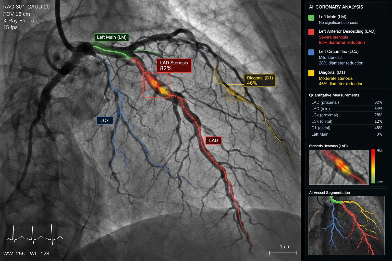 Coronary Angiography Fluoroscopy